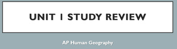 Preview of AP Human Geography COMPLETE AP EXAM REVIEW (ALL UNIT BUNDLE)