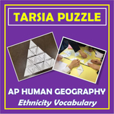 AP Human Geography Ethnicity Vocabulary | Tarsia Puzzle