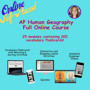 Preview of AP Human Geography Full Online Course