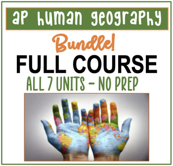 Preview of AP Human Geography Full Year Curriculum!