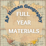 AP Human Geography Full Year Bundle - Lectures, Assessment