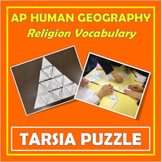 TARSIA PUZZLE | AP Human Geography Religion Vocabulary