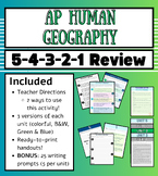 AP Human Geography Unit 1-6 Review (Stations)
