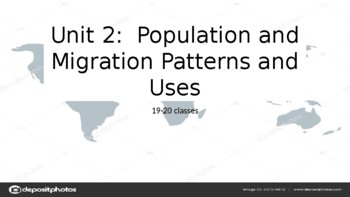 Preview of AP Human Geography Unit 2:  Population notes