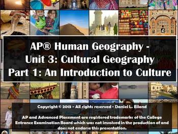 Preview of AP Human Geography Unit 3: Cultural Geography - Part 1: Introduction to Culture