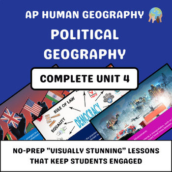 Preview of AP Human Geography Unit 4 - Political Geography (Google Slides)