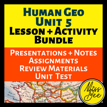 Preview of AP Human Geography Unit 5 Lesson and Activity Bundle