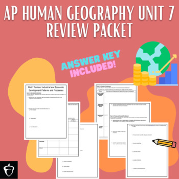 Preview of AP Human Geography Unit 7 Review Packet