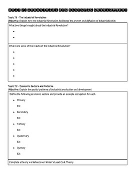 Preview of AP Human Geography Unit 7 Workbook