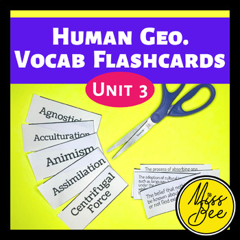 Human Geography Vocabulary Quizes Teaching Resources | TPT