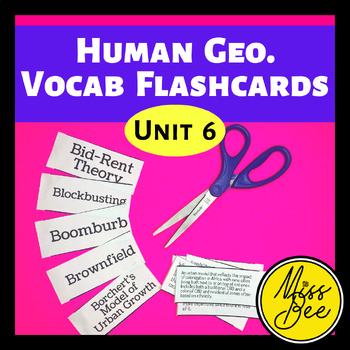 AP Human Geography Unit 6 Flashcards