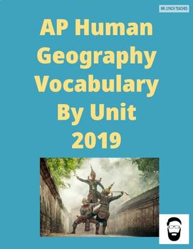 Preview of AP Human Geography Vocabulary List Excel File