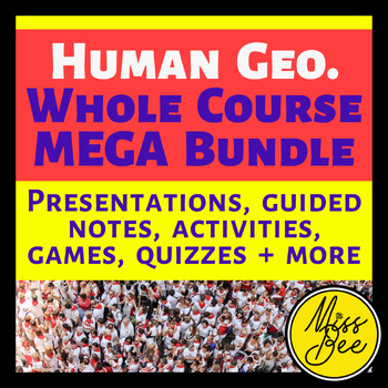 Preview of Human Geography Whole Course MEGA Bundle
