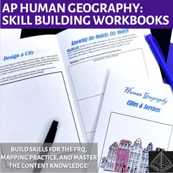 Preview of AP Human Geography Workbooks: All Units | Skill Building & Test Prep!