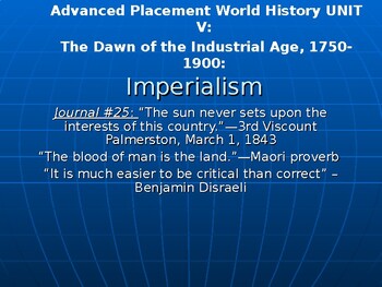 Preview of AP Imperialism: Imperialism in General