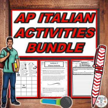 Preview of AP Italian Activities BUNDLE
