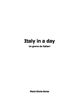 Preview of AP Italian: MovieItaly, Italy in a Day