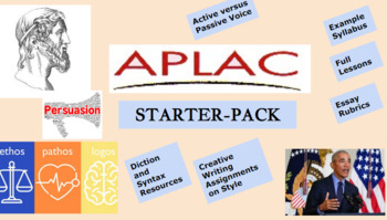 Preview of AP LANG Starter Pack - Syllabus, Lessons, Rubrics, and More