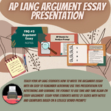 AP Lang Argument Essay (FRQ #3) Presentation