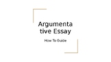 AP Lang and Comp - Argumentative FRQ - How to Write an Arg