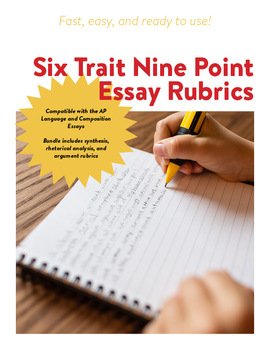 Preview of 6 Trait 9 Point Rubric Bundle (compatible with AP Language & Composition