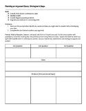 AP Language Argument Essay Planner