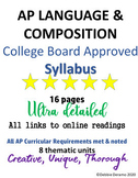 AP Language & Composition College Board Approved Original 