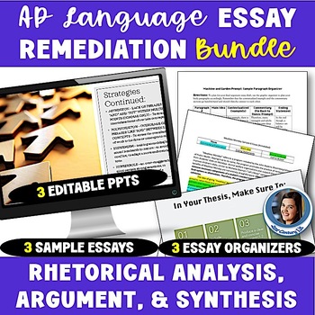 Preview of AP Language & Composition Essay Remediation Unit - Synthesis, Argument, Analysis