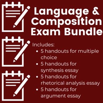 Preview of AP Language & Composition Handouts/Anchor Charts Mega Bundle