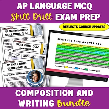 Preview of AP Language & Composition Multiple-Choice Exam Prep Writing & Composition Bundle