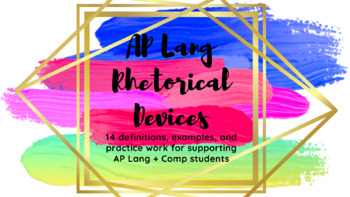 Preview of AP Language & Composition Rhetorical Devices