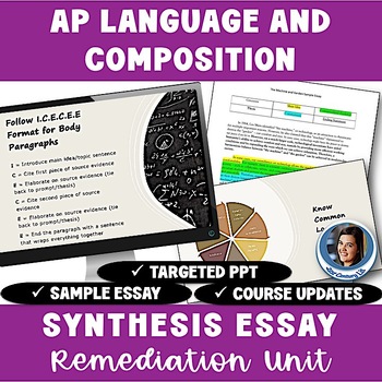 Preview of AP Language & Composition - Synthesis Essay Writing Practice & Remediation Unit