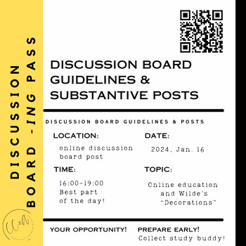 Preview of AP Language Discussion Board Guidelines & Substantive Posts (*AP)