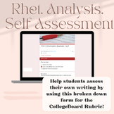AP Language Rhetorical Analysis (FRQ2) Self-Assessment Form