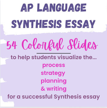 Preview of AP Language Synthesis Essay Overview Exam Prep Slides Visual Essay Support