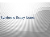 AP Language Synthesis Essay notes