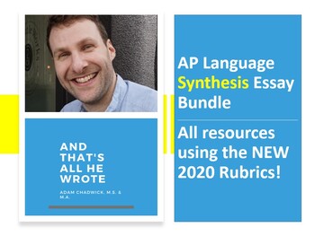 Preview of AP Language Synthesis Essay Bundle--All the Resources Using NEW 2020 Rubrics!