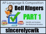 AP Language and Composition Bell Ringers: Part 1