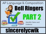 AP Language and Composition Bell Ringers: Part 2