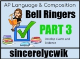 AP Language and Composition Bell Ringers: Part 3