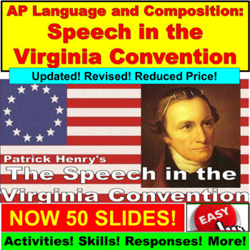 Preview of Patrick Henry: Speech in the Virginia Convention for AP Language and Composition
