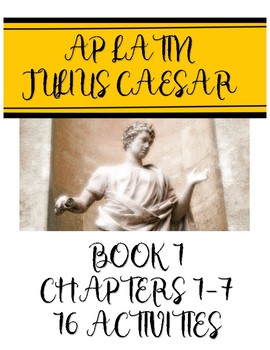 Preview of AP Latin Caesar Book 1.1-7 Activity Set