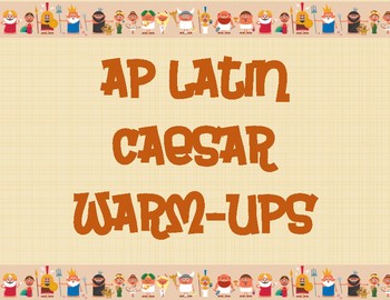 Preview of AP Latin Caesar Warm-ups