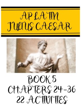 Preview of AP Latin Caesar Book 5.24-36 Activity Set
