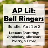 AP Lit Bell Ringers Bundle: Vocab, Poetry, Allusions, Pros