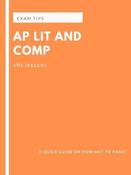 Preview of AP Lit Exam Tips and Student Reminder Sheet For Day Of