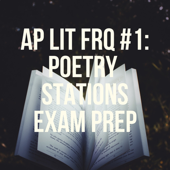 Preview of AP Lit FRQ #1 Poetry Stations Exam Prep