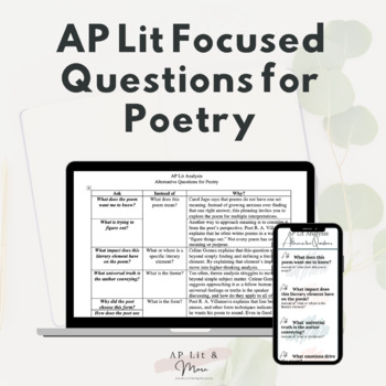 ap lit poetry essay practice