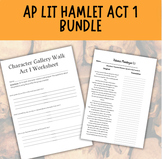 AP Lit Hamlet Act 1 Activities Bundle