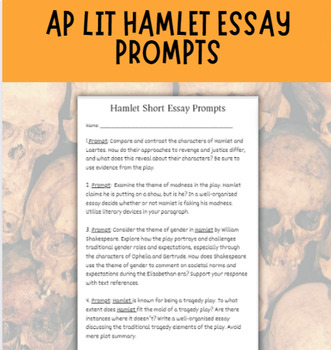 ap lit sample essay prompts